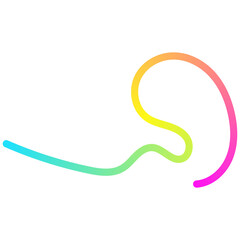 Abstract wavy lines flowing in smooth motion.