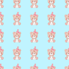  seamless pattern with baby bears
