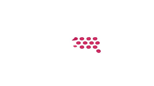 Stylized muscle tissue with blood vessels vector illustration isolated