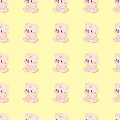 Obraz premium seamless pattern with baby bears