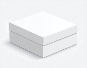 Fototapeta premium Blank white gift box (1)