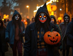 Crowded halloween festival boosting local economy halloween economy community impact halloween costumes costume illustration holiday cartoon party zombie 