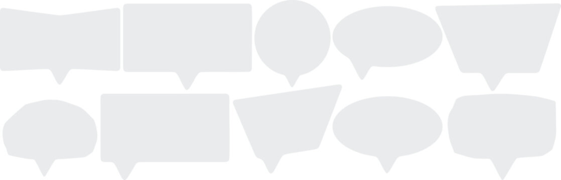 Geometric text boxes collection &ndash; clean editable vector templates