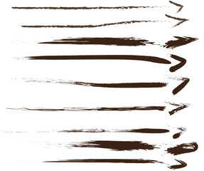 Grunge Brush Stroke Arrows | Hand Drawn Directional Signs for Design Elements, Presentations and Infographics