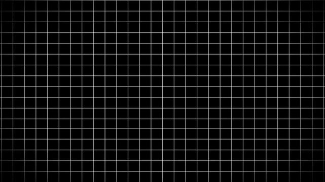 Animation of squares with grid background. Horizontal grids move background animation loop, 3D infinite floor grid line looping animation background