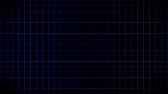 Animation of squares with grid background. Horizontal grids move background animation loop, 3D infinite floor grid line looping animation background
