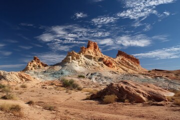 Fototapeta premium Mesquite Nevada - Little Finland in the American Desert with Bizarre Eroded Formations