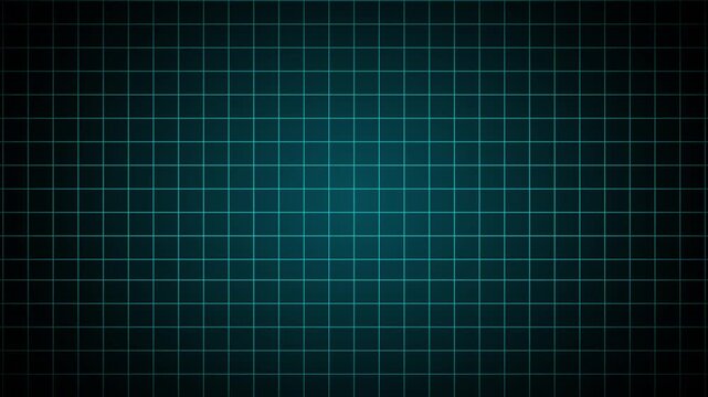 Animation of squares with grid background. Horizontal grids move background animation loop, 3D infinite floor grid line looping animation background