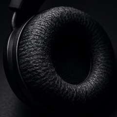 of Intricate Fibrous Surface of HighEnd Studio Headphone Ear Cushion