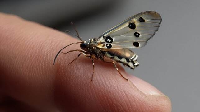 Miller Moth: An Amphion floridensis Resting on a Finger