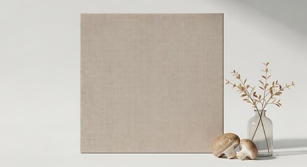 Canvas, Mushroom, Vase