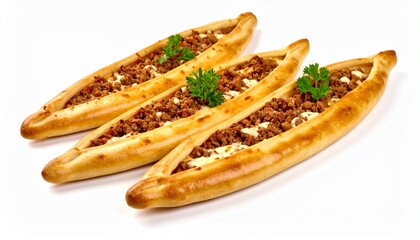 Turkish Pide Boat Shaped Pizza