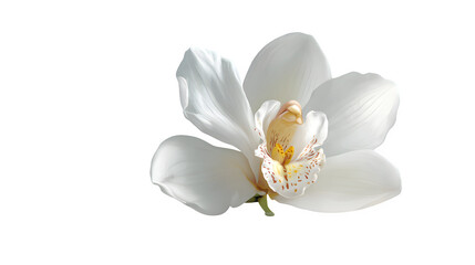 white flower isolated on white