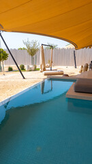 Luxury resort with swimming pool located in Qatar