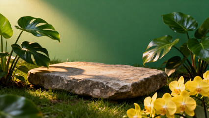 tropical island in the jungle