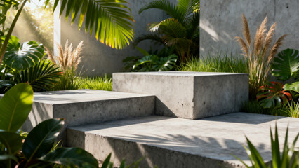 swimming pool in tropical resort