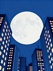 skyscrapers in the night