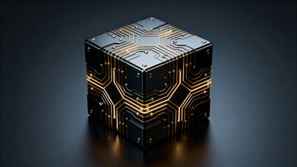 golden christmas gift box