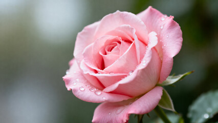 pink rose close up