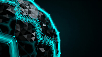 3d rendered illustration of a green snake