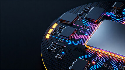 fiber optics background with lots of light spots