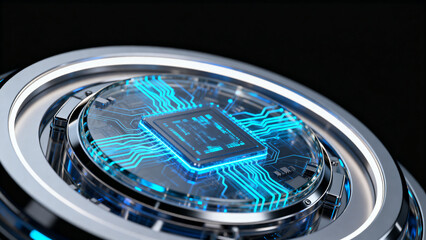 watch on a black background