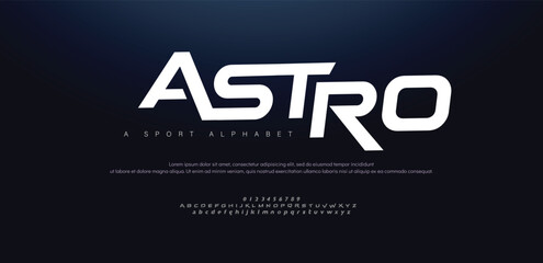Sport modern italic alphabet fonts and number. Typography, abstract technology, fashion, digital, future creative logo font. vector illustration