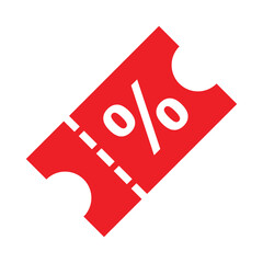 voucher discount promotion icon vector