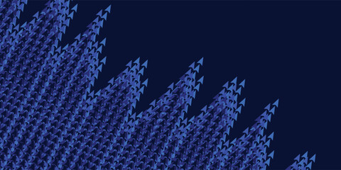 Seamless halftone triangle pattern. Random vector noise texture. Abstract grunge zigzag.