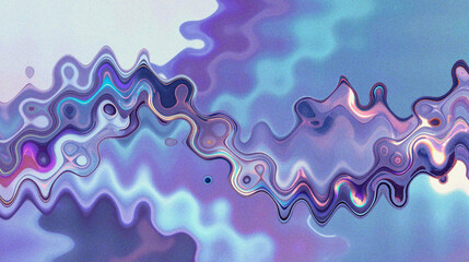Abstract colorful liquid with distortion wave background