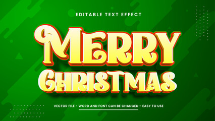 Editable text effect merry christmas