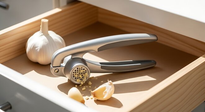 Garlic Press and Bulb