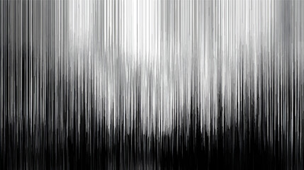 Obraz premium Abstract vertical lines with a metallic gradient effect black and white background.