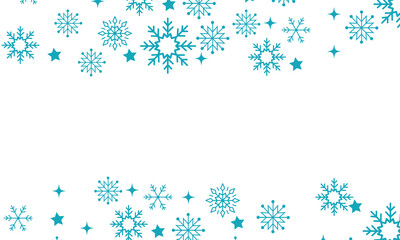Golden snowflakes and stars.