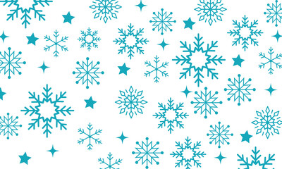 seamless pattern with snowflakes