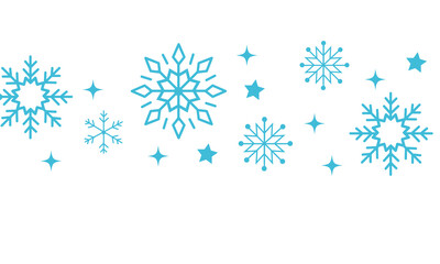 Golden snowflakes and stars.