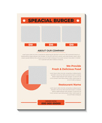 food flyer design template