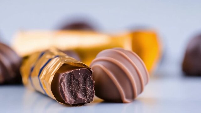 Sweet Temptation: Delight in the exquisite allure of finely crafted chocolate confections, each piece a testament to indulgence and flavor.