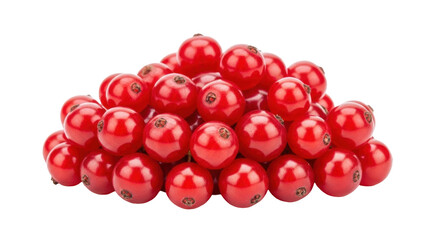Isolated pile of vibrant, fresh red currants, perfect for healthy eating designs