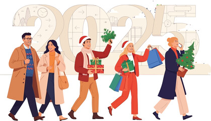 Enjoying Christmas shopping spree with friends this year brings joy and excitement for the holidays, looking forward to a happy new year together