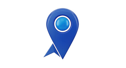 Isolated location pin icon, modern style for web maps, apps, travel guides and infographics
