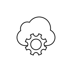 Cloud System Settings Gear Icon