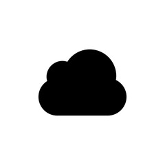 Simple Cloud Storage Solid Icon