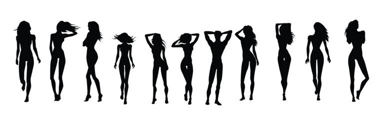 silhouette of a woman vector