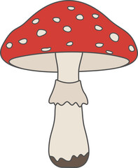 poisonous red mushroom