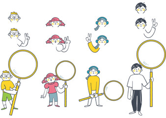 探究する子どもたち　学びの発見と観察の時間
