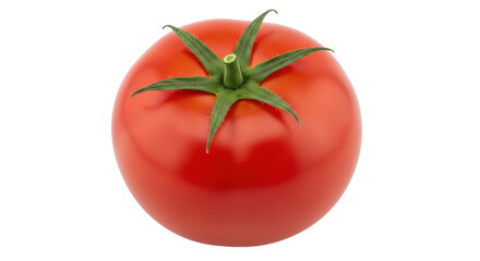 Isolated fresh red tomato, healthy food ingredient for cooking and raw eating needs