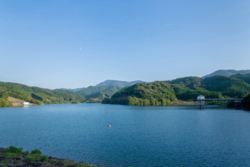 Obraz premium 宮崎県宮崎市田野町 天神ダム