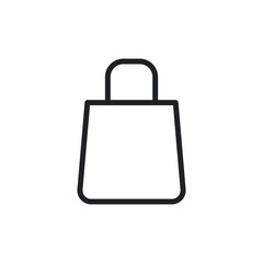 Ecommerce Shopping Bag Minimal Line Icon