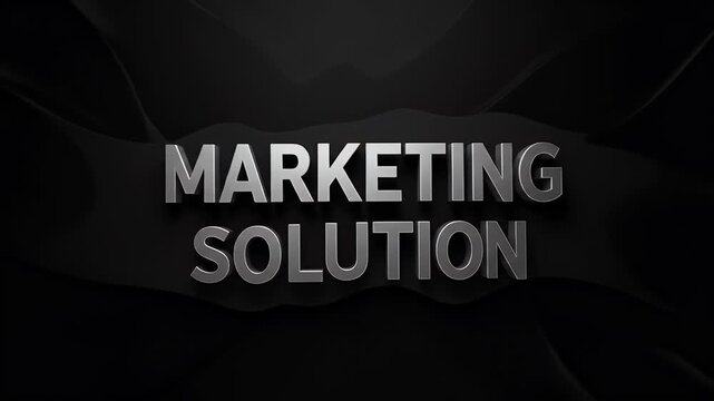 Abstract 3D Metallic Marketing Solution Background With Soft Lighting